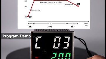 A demo for setting one curve # CJD-9000P ramp soak temperature controller