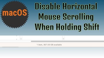 Disable Horizontal Mouse Scrolling When Holding Shift on macOS Ventura - Mos