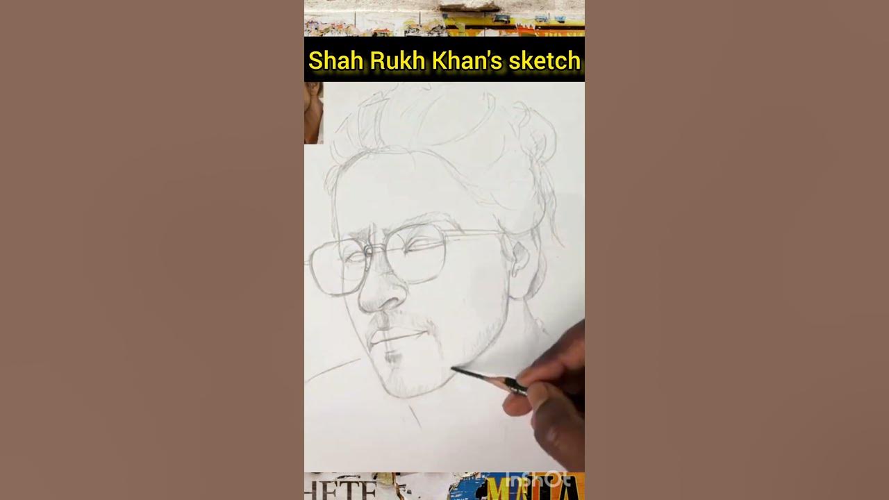 Shah Rukh khan's sketch shorts Art Hacks YouTube