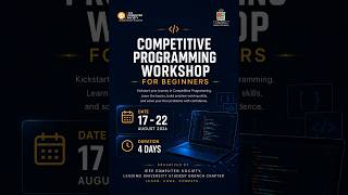Competitive Programming Workshop for Beginners | Day 2: STL Intro | IEEE CS LU SBC