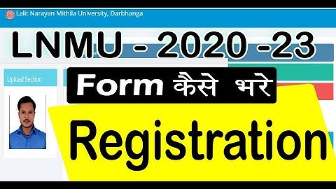 LNMU UG Part 1 Registration 2021 How to Fill / Apply || UG part 1 registration 2020-23 BA/B.SC/B.com