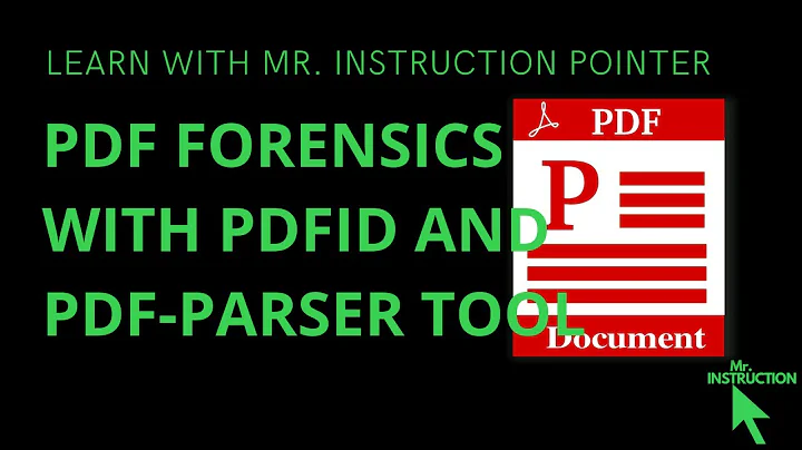 PDF Forensics Tutorial with pdfid and pdf-parser Tool 2022