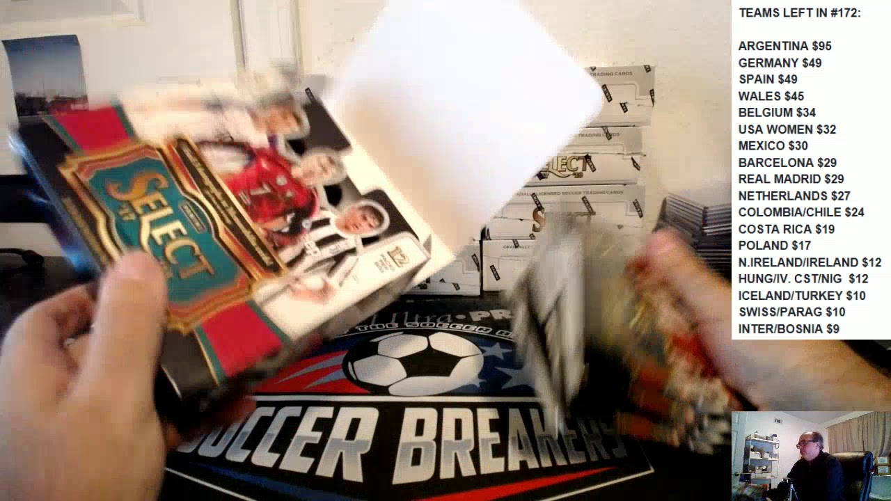 2017 PANINI SELECT SOCCER 12 BOX PYT CASE BREAK #171 football score