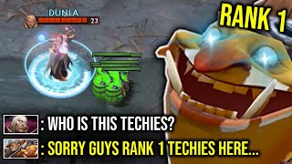 OMG RANK 1 TECHIES DOTABUFF!! - WTF NO MERCY POS5 BUILDS!!