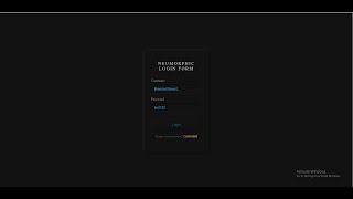 Dark Themed Neumorphic Login Form CSS
