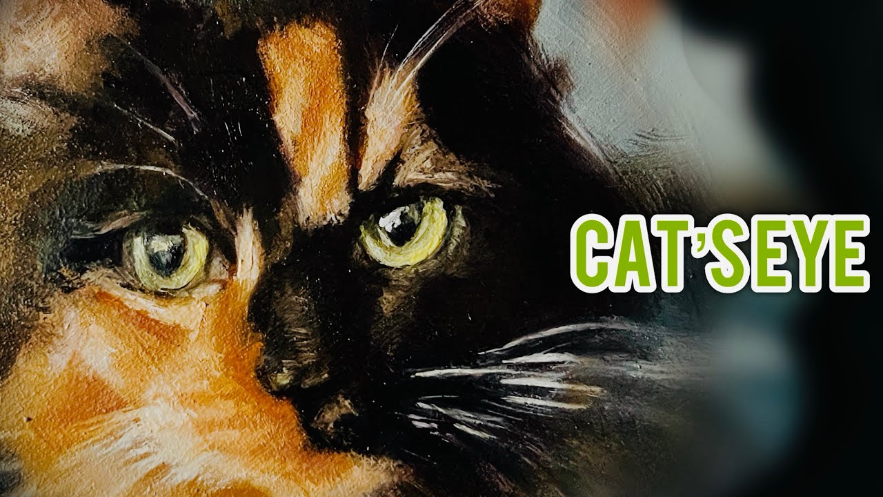 Сюрреалистический процесс создания картин маслом «Кошачий глаз»