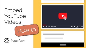 How to embed a YouTube video on your form