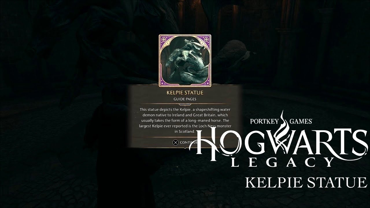 Hogwarts Legacy - Kelpie Statue - Field Guide Pages