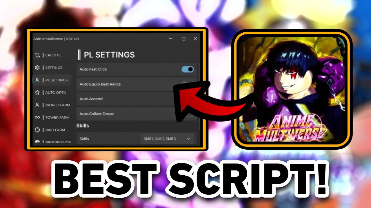 Anime Multiverse Script | Fast Auto Attack, Auto Farm Raids + Infinite Tower and More! | PASTEBIN
