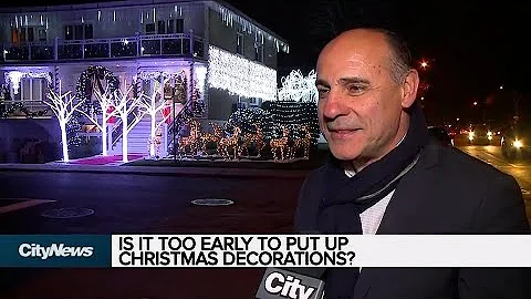 Is it too early to put up Christmas decorations?