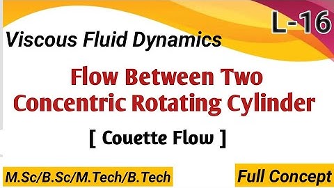 Flow between two Concentric Rotating Cylinder | Couette Flow | Viscous fluid dynamics #MScFinalMaths