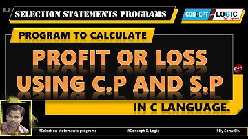 C program to calculate profit and loss