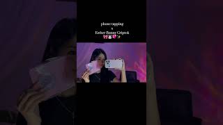 phone tapping 📱🐰🎀💖 #asmr