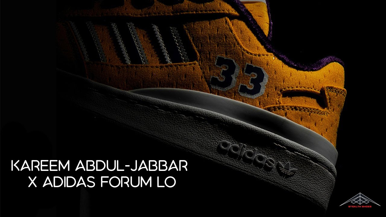 (( SNEAK PEAK )) Kareem Abdul Jabbar x adidas Forum Lo LA Lakers Colorway Shoes