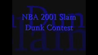 NBA slam Dunks Contest 2000,2001,2002