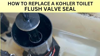 HOW TO REPLACE A KOHLER TOILET FLUSH VALVE SEAL by Alex The Handyman 7,435 views 3 months ago 3 minutes, 54 seconds