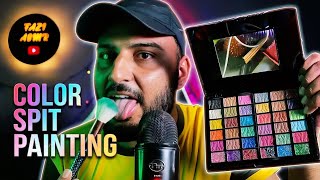 ASMR Spit Painting 💄🎨 | Makeup Palette & Brush Sounds #asmr #spitpainting #relaxing