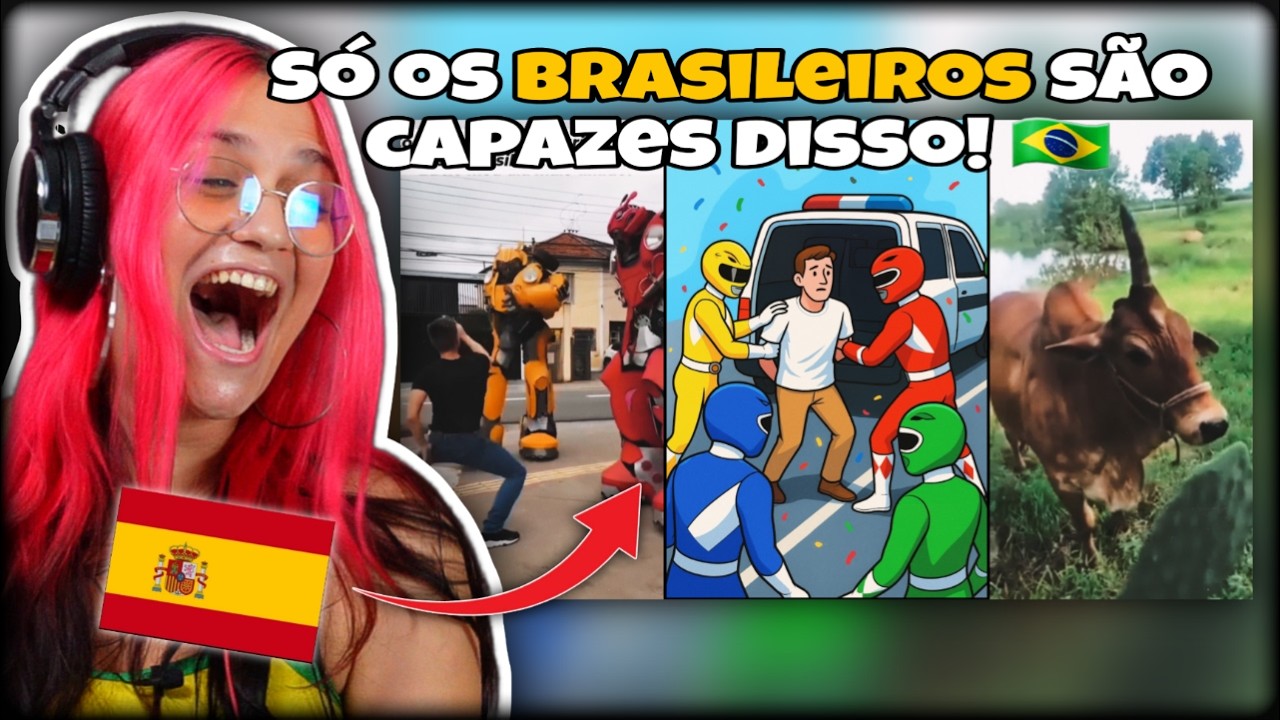 GRINGA reage a coisas que SÓ acontecem no BRASIL! 🇧🇷
