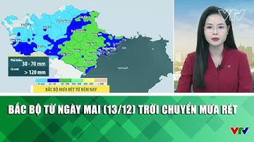 Bắc Bộ từ ngày mai (13/12) trời chuyển mưa rét | VTV