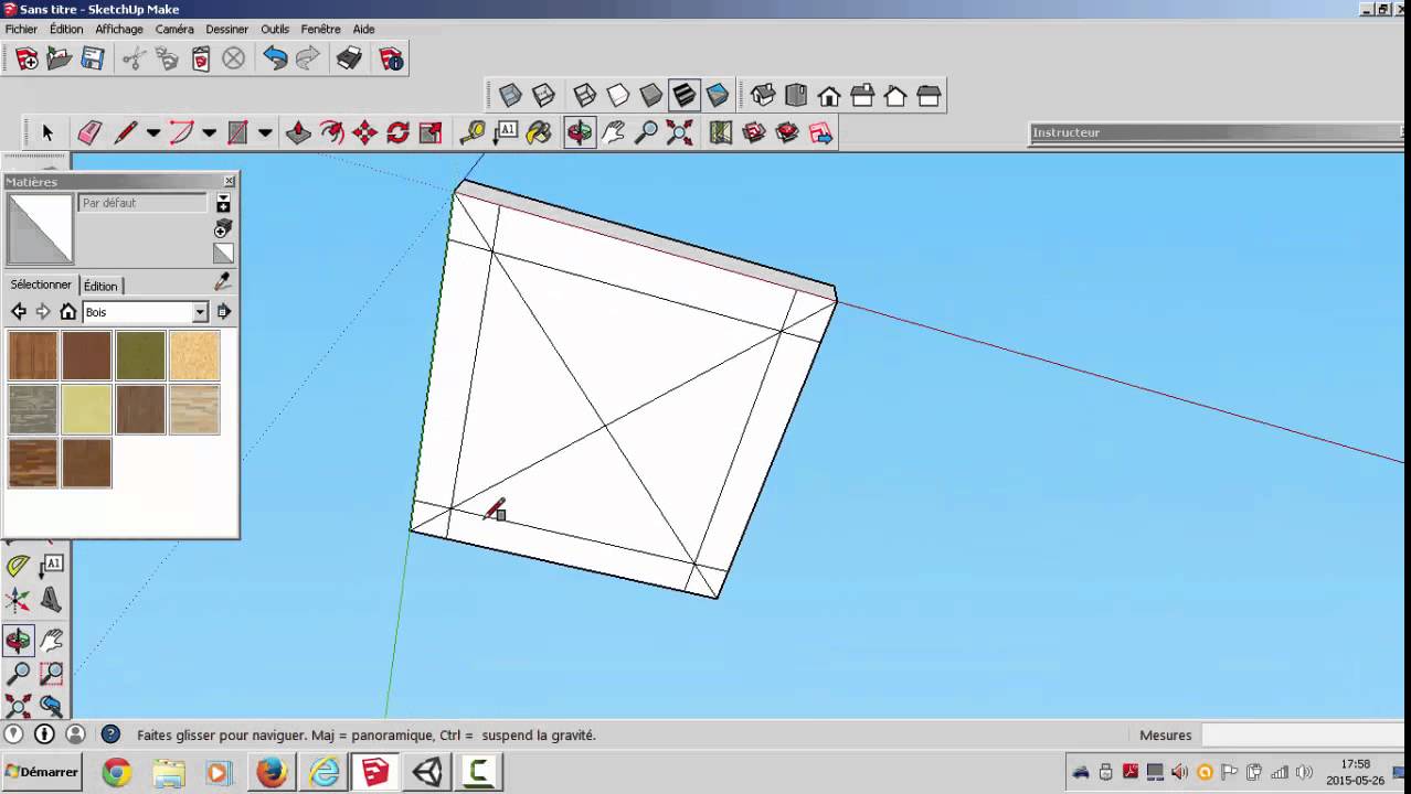 Tutoriel Sketchup Faire Une Table 001 Youtube