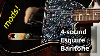 Modding a Squier Baritone Telecaster into a 4-sound Esquire