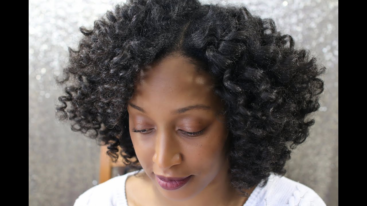 Flexi Rod Set on Wet Natural Hair YouTube