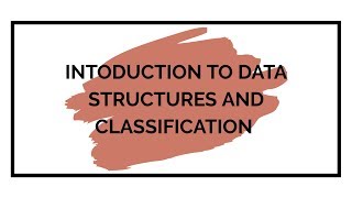 classification of data structures