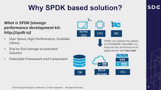 SPDK based user space NVMe over TCP Transport Solution (SDC 2019)