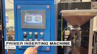 Automatic primer insertion and primer sealing for ammunition production