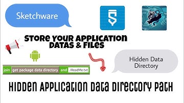 Get your App Package data Directory to save your files there! | Sketchware Tutorials By MskDev
