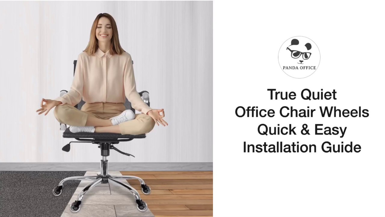 True Quiet Office Chair Wheels Installation Guide YouTube