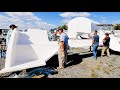 CATAMARAN BUILD - How Many Guys Does It Take To Carry A Transom? (MJ Sailing - Ep 210)