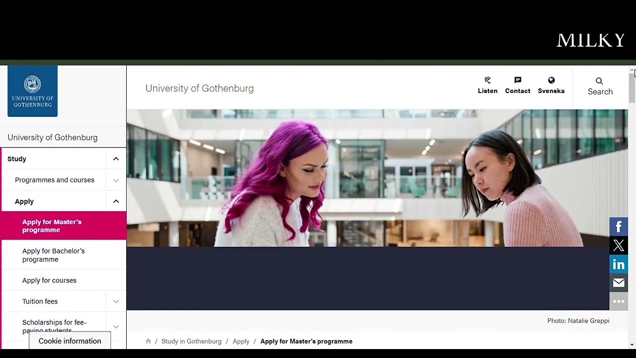 University Of Gothenburg Axel Adler Scholarship for International Students  2025 | Apply - YouTube
