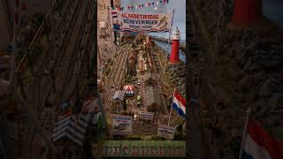 Vlaggetjesdag on my World. N scale #HollandseNieuwe #Scheveningen