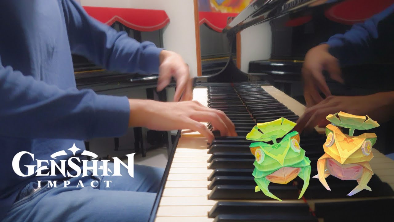 'Gentle Breeze Through the Pines' but frogs start swimming | Genshin Piano Cover + Sheet