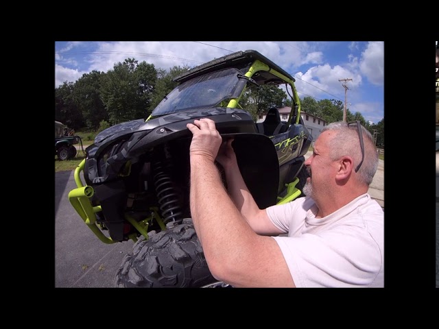 JBS Kawasaki KRX Front Fender Flares Install - YouTube