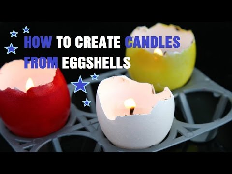 How to Create Candles from Eggshells