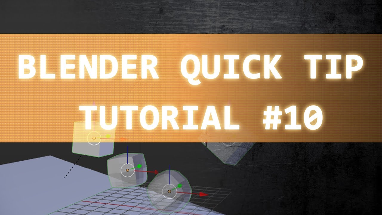 Blender Quick Tip Tutorial #10 [Rigid Body + Shape Keys] (german) - YouTube
