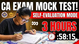 I'm going to give a CA Inter  mock test Paper(Advance Account) to self-assess my preparation."May 26