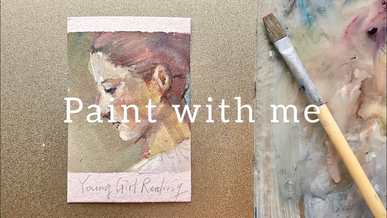 Young Girl Reading｜paint with me