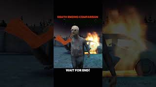Granny 1 VS 2 VS 3 ALL DEATH ENDING COMPARISON 🥺🔥 #shorts #trending #granny