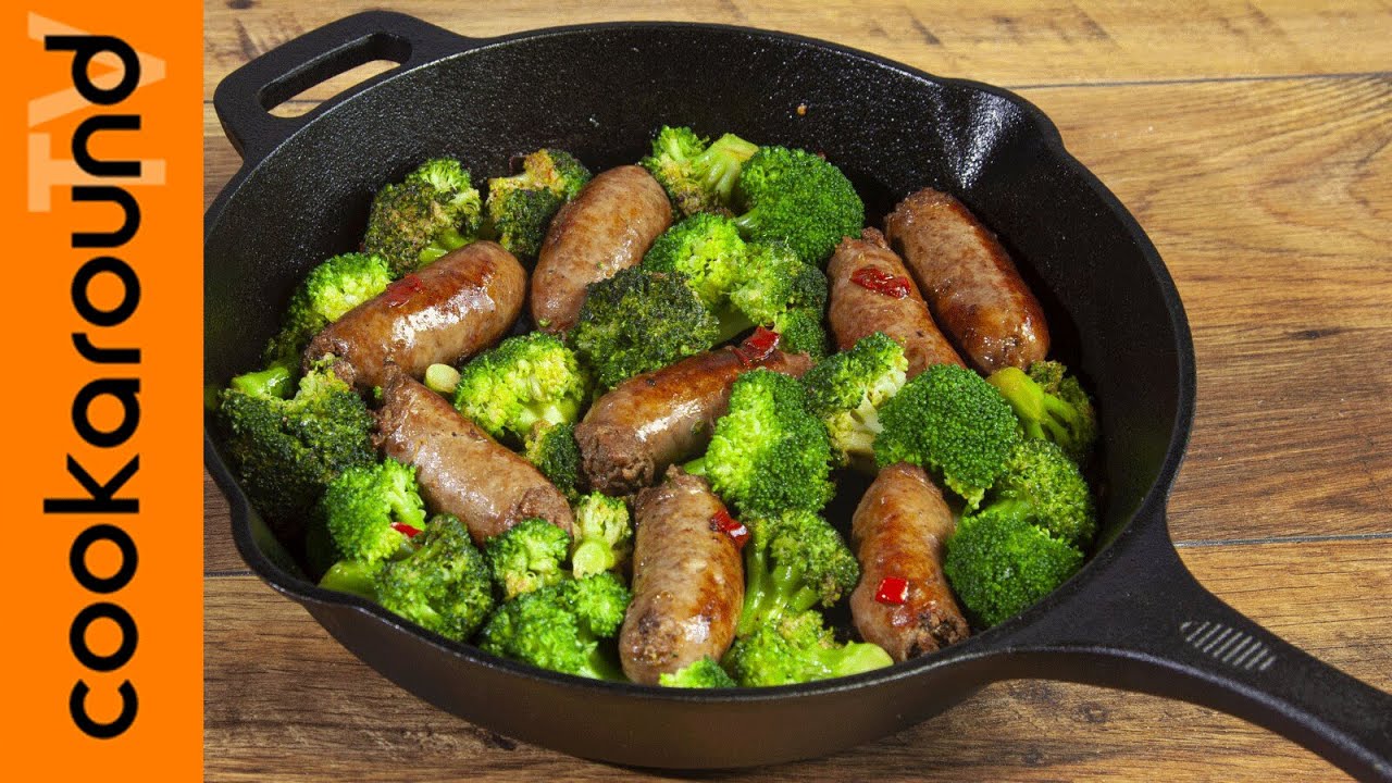 Колбаса с брокколи