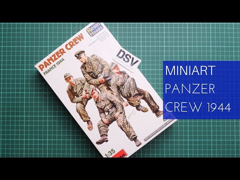 Video: MiniArt 1/35 Panzer Crew. France 1944. Resin Heads – německá tanková osádka (4 figurky)