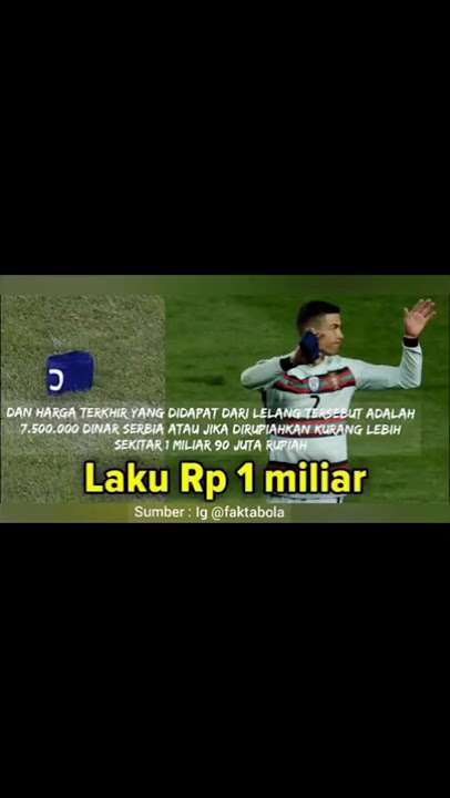 Download lagu Ban Kapten Ronaldo Dilelang Laku Dengan Harga Rp 1 miliar