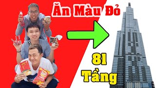 Ăn Tất Cả Đồ Màu Đỏ Tại Landmark 81 Tầng - Thạc Đức Vlog