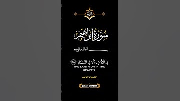ربنا إنك تعلم مانخفى ومانعلن #سوره إبراهيم #قرآن_كريم