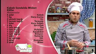Kabak Sandalda Mi̇sket Köfte , , .Sefabdullahusta.com Resimi