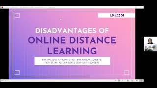 ACADEMIC PRESENTATION - DISADVANTAGES OF ONLINE DISTANCE LEARNING screenshot 4