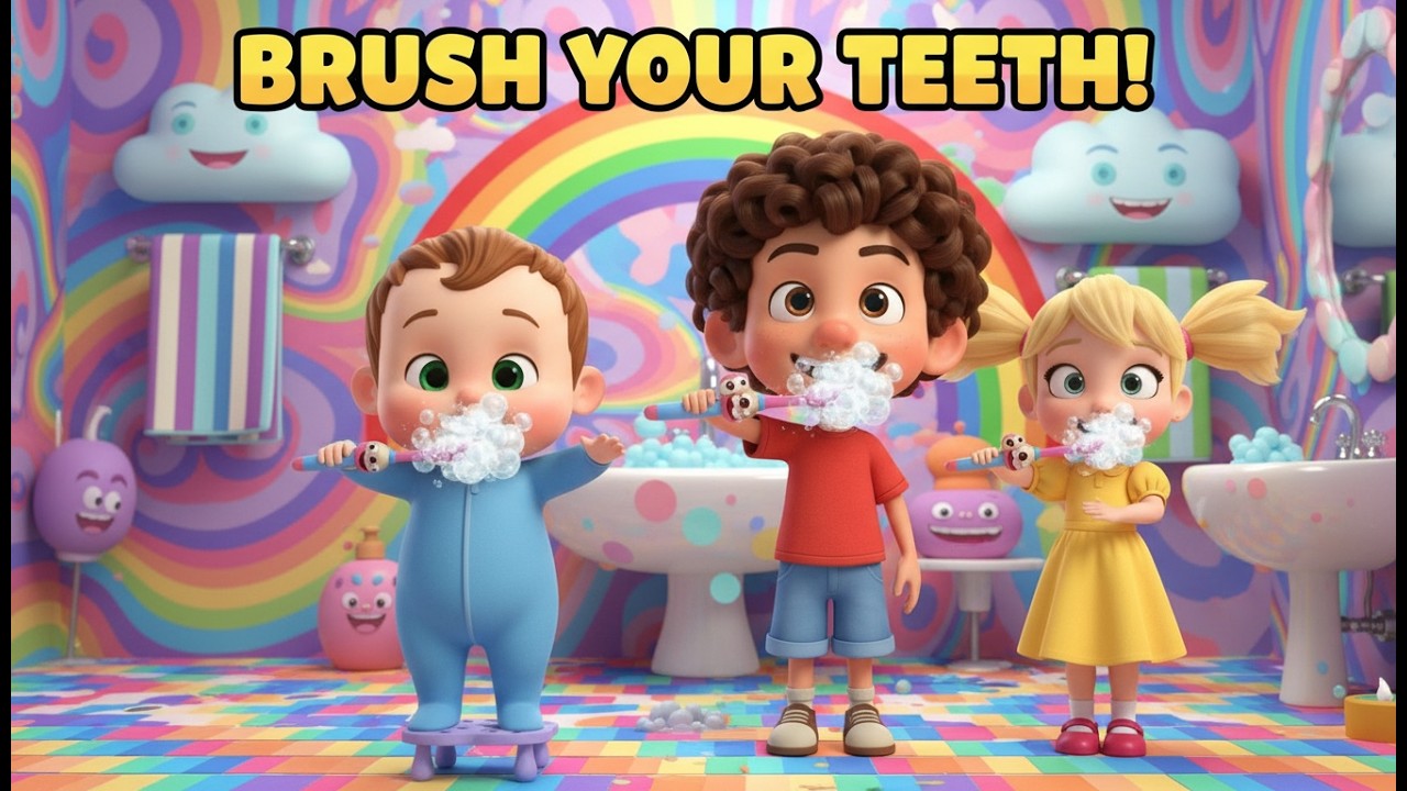 Brush Your Teeth Song 🪥🦷 | Healthy Habits Nursery Rhymes for Kids ...