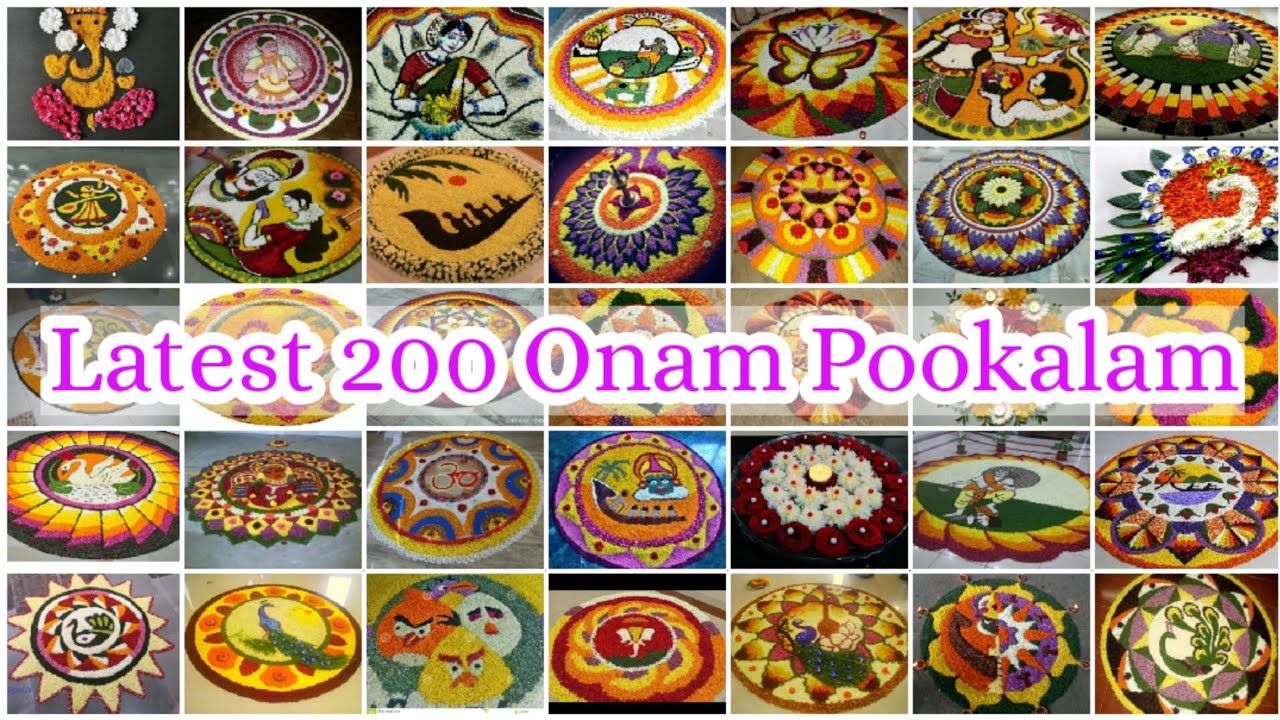 Latest 200 Onam Pookalam Designs 2020|Onam Celebrations 2020 ...